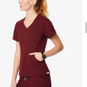 Figs Women's Burgundy Aburi